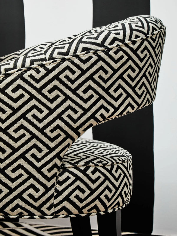 Regents Park Greek Key design Cutout Lounge Chair - XShowhome Limited - Xshowhome