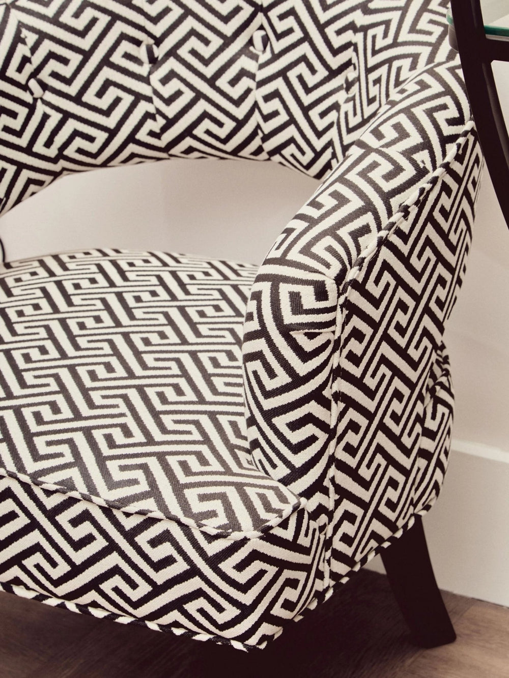 Regents Park Greek Key design Cutout Lounge Chair - XShowhome Limited - Xshowhome