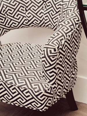 Regents Park Greek Key design Cutout Lounge Chair - XShowhome Limited - Xshowhome