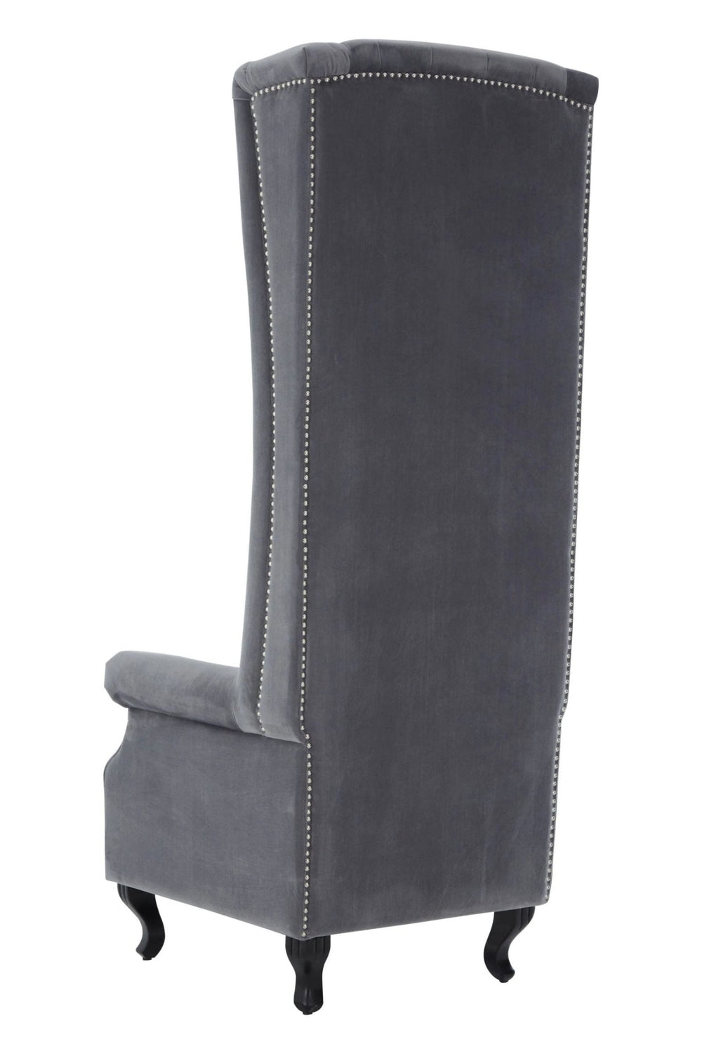 Regents Park Grey Velvet Tall Porter Chair - XShowhome Limited - Xshowhome