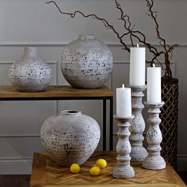Regola Large Stone Ceramic Vase - Canwell Interiors Limited - Hills