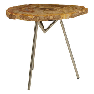 Relic Large Petrified Wood Side Table - Canwell Interiors Limited - Xshowhome