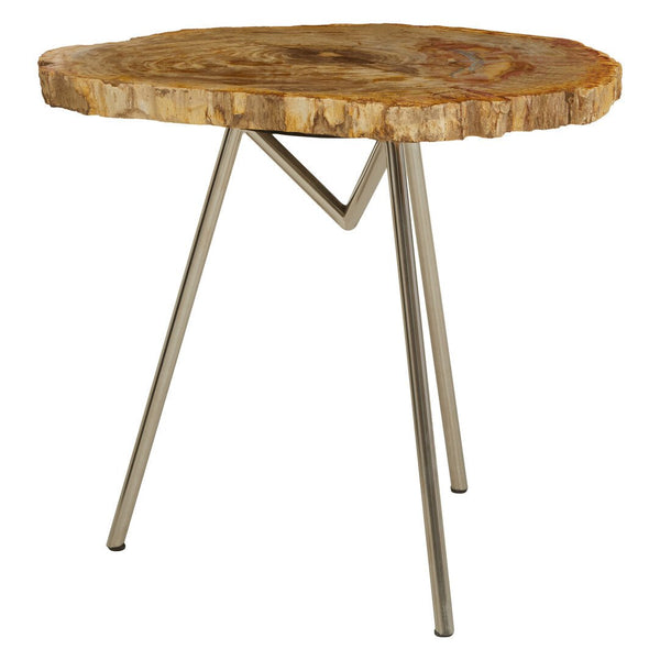 Relic Large Petrified Wood Side Table - Canwell Interiors Limited - Xshowhome
