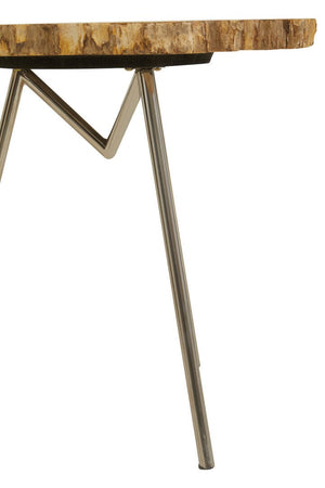 Relic Large Petrified Wood Side Table - Canwell Interiors Limited - Xshowhome