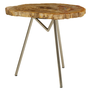 Relic Large Petrified Wood Side Table - XShowhome Limited - Xshowhome