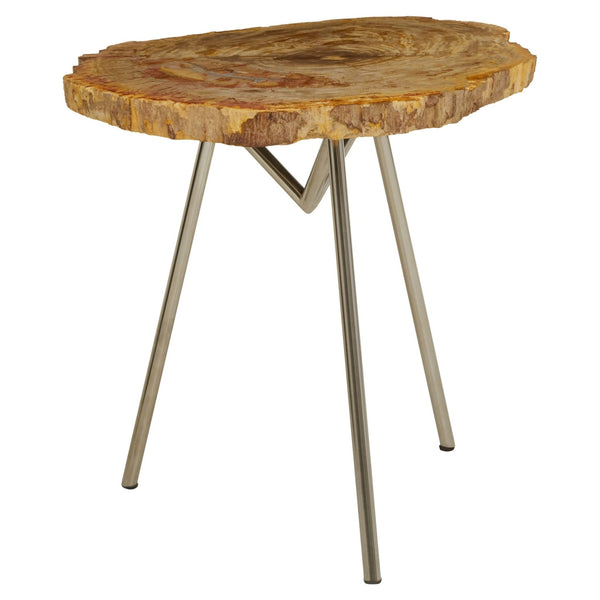 Relic Large Petrified Wood Side Table - XShowhome Limited - Xshowhome