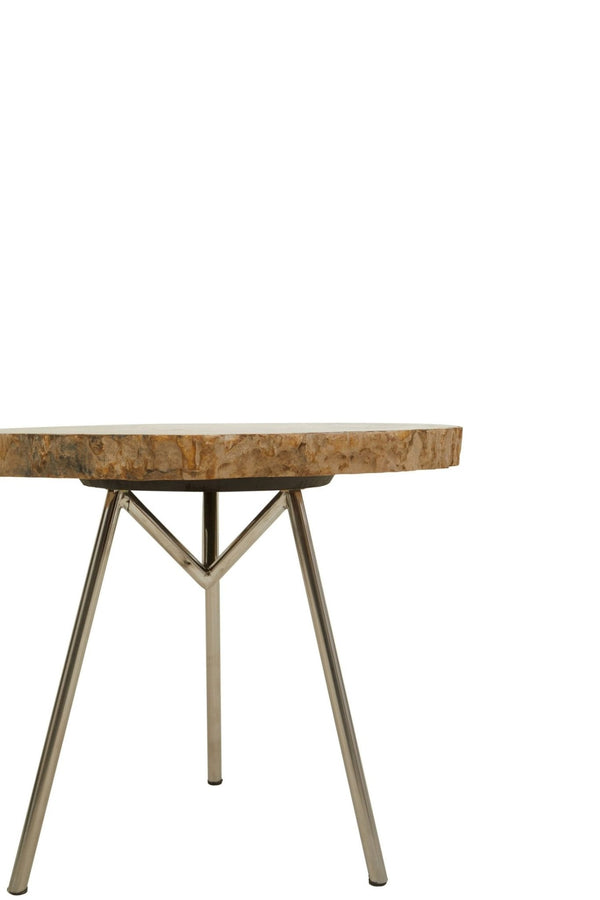 Relic Medium Petrified Wood Side Table - XShowhome Limited - Xshowhome