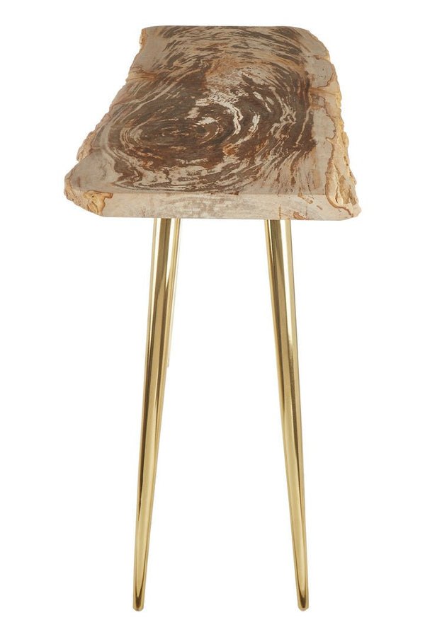 Relic Petrified Wood Console Table - Canwell Interiors Limited - Xshowhome