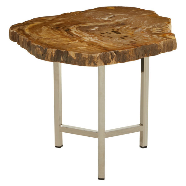 Relic Small Petrified Wood Side Table - Canwell Interiors Limited - Xshowhome