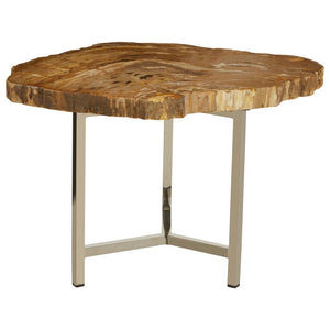 Relic Small Petrified Wood Side Table - Canwell Interiors Limited - Xshowhome