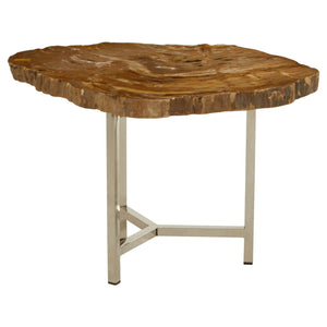 Relic Small Petrified Wood Side Table - XShowhome Limited - Xshowhome