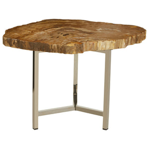 Relic Small Petrified Wood Side Table - XShowhome Limited - Xshowhome