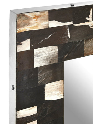 Relic Square Petrified Wood Wall Mirror - Canwell Interiors Limited - Xshowhome