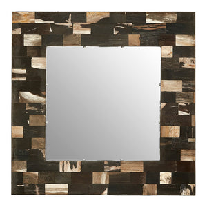Relic Square Petrified Wood Wall Mirror - Canwell Interiors Limited - Xshowhome