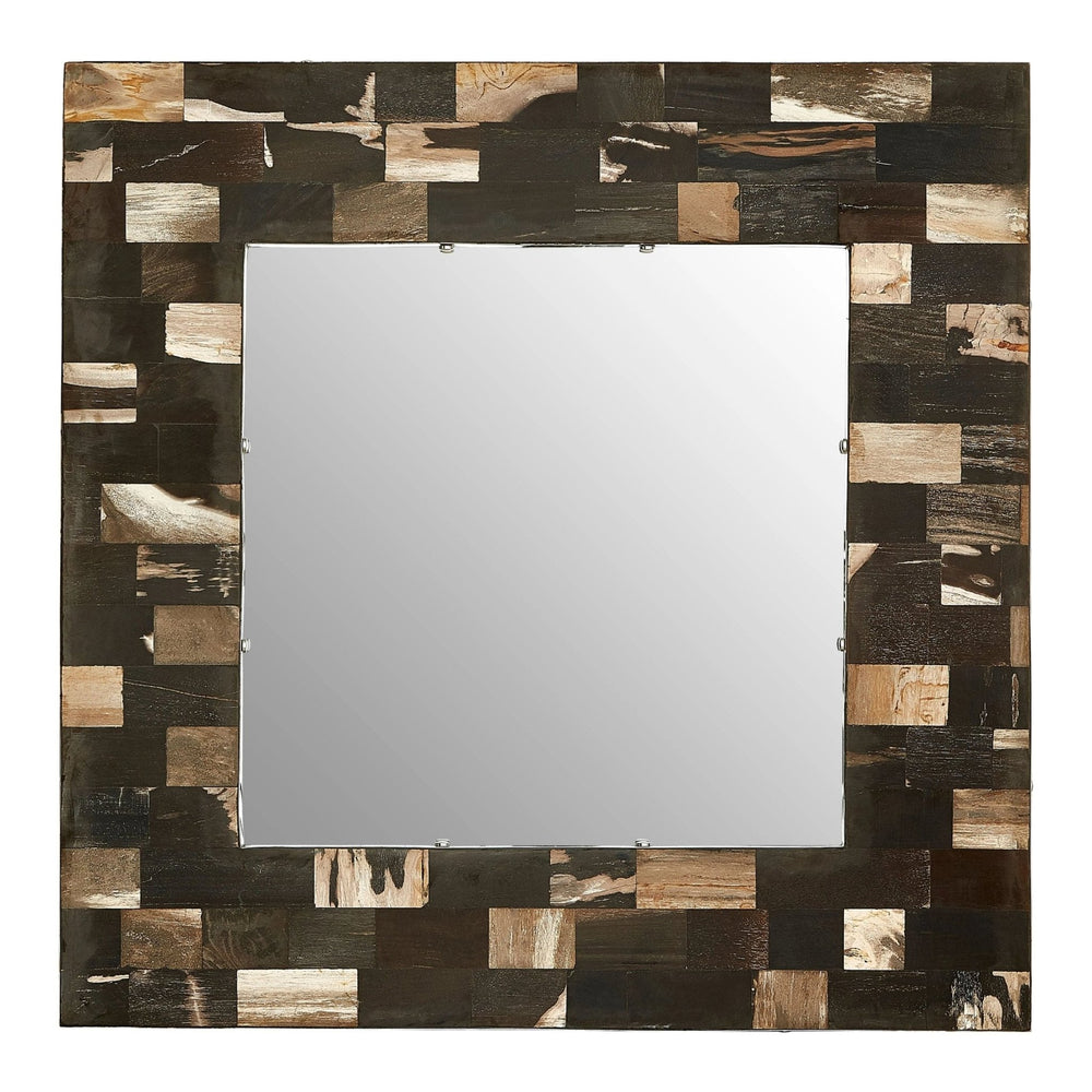 Relic Square Petrified Wood Wall Mirror - XShowhome Limited - Xshowhome