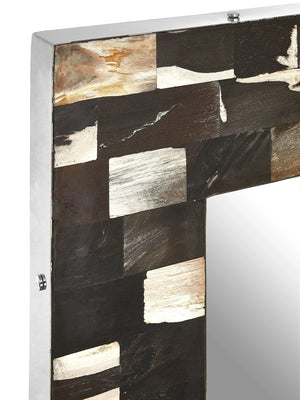 Relic Square Petrified Wood Wall Mirror - XShowhome Limited - Xshowhome