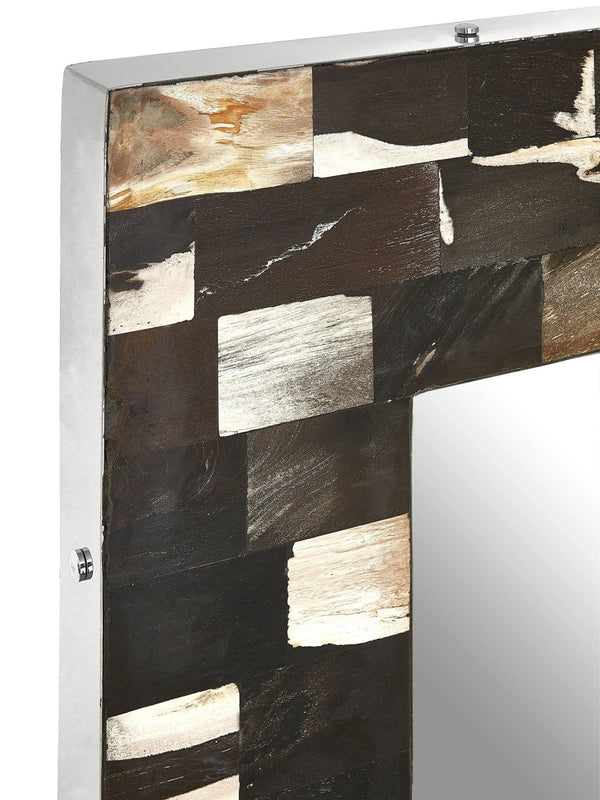 Relic Square Petrified Wood Wall Mirror - XShowhome Limited - Xshowhome