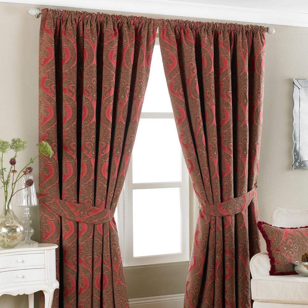 Renaissance 168x183 Pencil Pleat Curtains Brg - XShowhome Limited - Riva