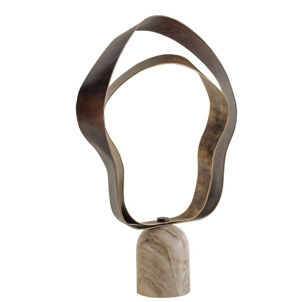 Reno Marble and Gilded Iron Abstract Sculpture - XShowhome Limited - Libra