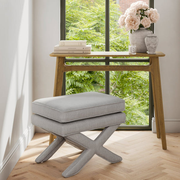 Rhode Light Grey Stool - Canwell Interiors Limited - Canwell