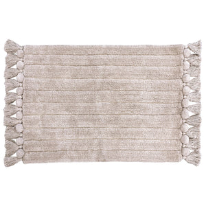 Ribbed Tassel 50x80 Bath Mat Natural - Canwell Interiors Limited - Riva