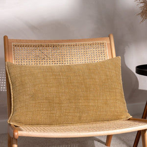 Ribble 40x60 Feather Filled Cushion Honey - Canwell Interiors Limited - Riva
