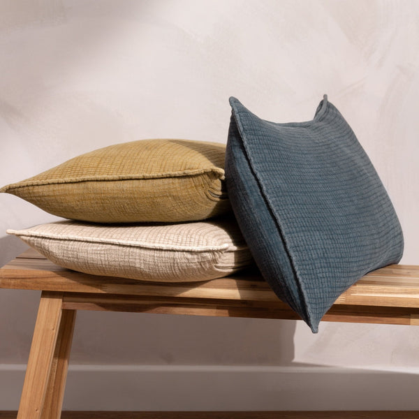 Ribble 40x60 Feather Filled Cushion Honey - Canwell Interiors Limited - Riva
