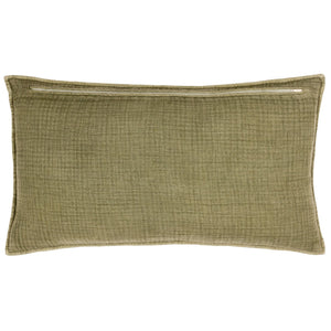 Ribble 40x60 Feather Filled Cushion Khaki - Canwell Interiors Limited - Riva