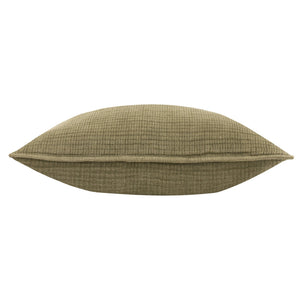 Ribble 40x60 Feather Filled Cushion Khaki - Canwell Interiors Limited - Riva