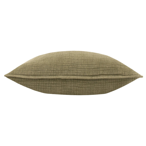 Ribble 40x60 Feather Filled Cushion Khaki - Canwell Interiors Limited - Riva