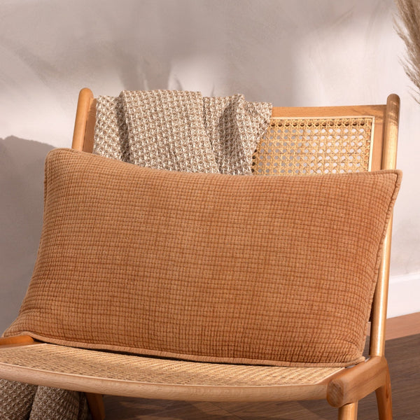 Ribble 40x60 Feather Filled Cushion Pecan - XShowhome Limited - Riva