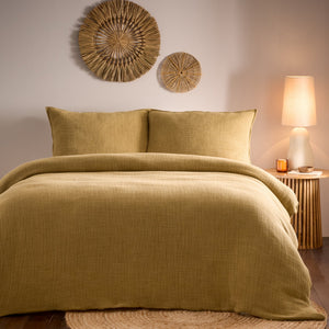 Ribble Double Duvet Set Honey - XShowhome Limited - Riva
