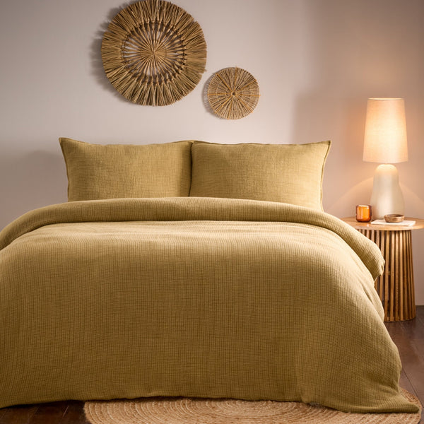 Ribble Double Duvet Set Honey - XShowhome Limited - Riva