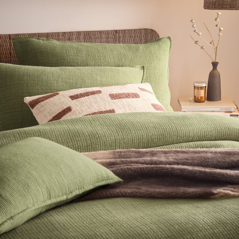 Ribble Double Duvet Set Khaki - Canwell Interiors Limited - Riva