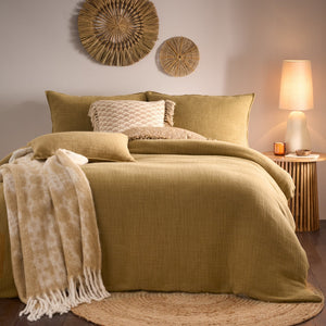 Ribble Super King Duvet Set Honey - Canwell Interiors Limited - Riva