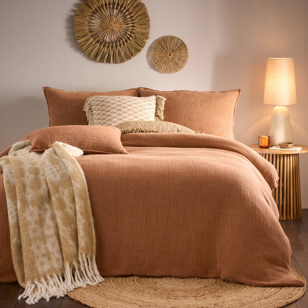 Ribble Super King Duvet Set Pecan - Canwell Interiors Limited - Riva