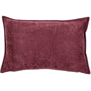 Rich Plain Velv Cushion in Aubergine 35x55 - Canwell Interiors Limited - Malini