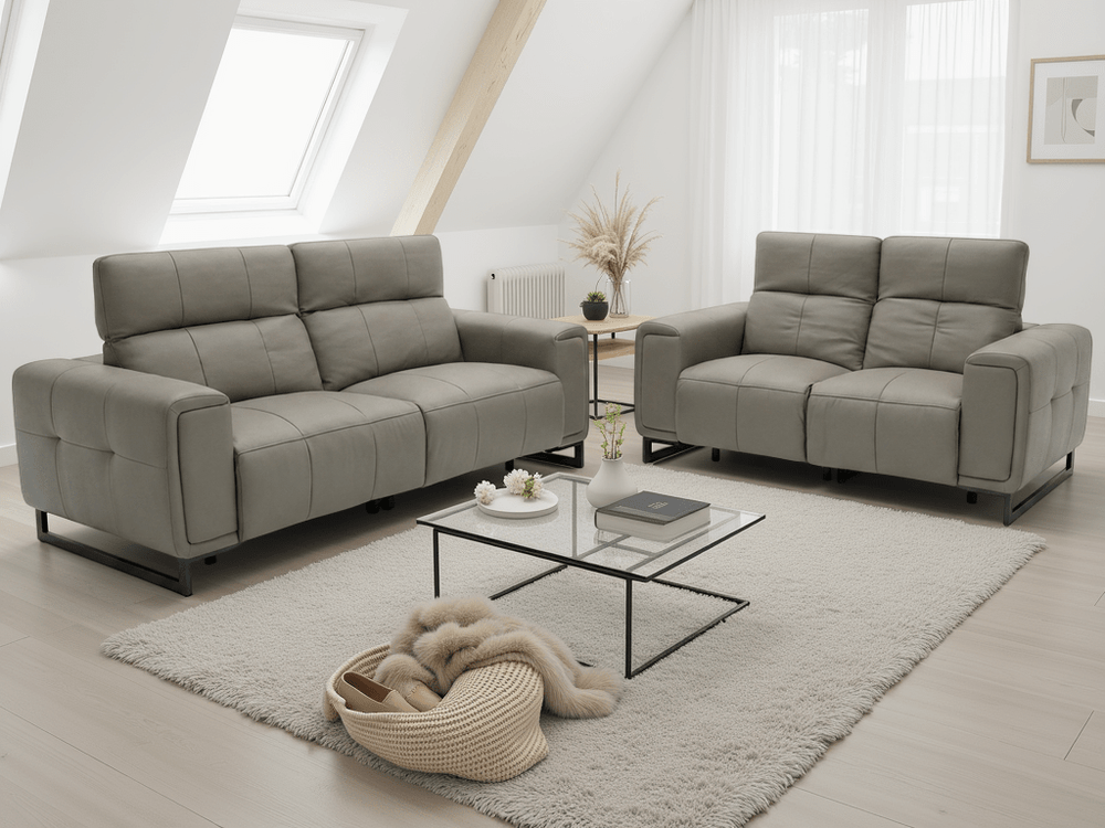 Richmond Electric Recliner Sofa Grey 3+2 Set - XShowhome Limited - Xshowhome