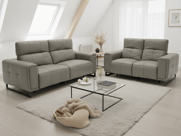 Richmond Electric Recliner Sofa Grey 3+2 Set - XShowhome Limited - Xshowhome