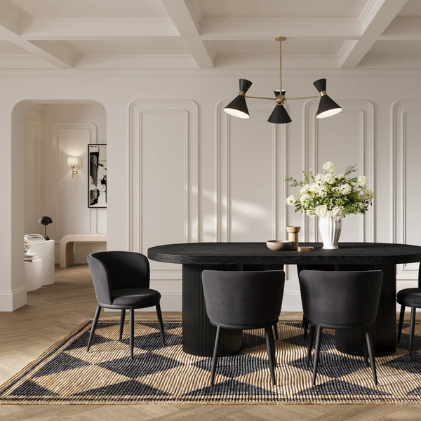 Rina Black Dining Table - Canwell Interiors Limited - Canwell