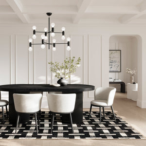 Rina Black Dining Table - Canwell Interiors Limited - Canwell