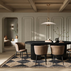 Rina Black Dining Table - Canwell Interiors Limited - Canwell