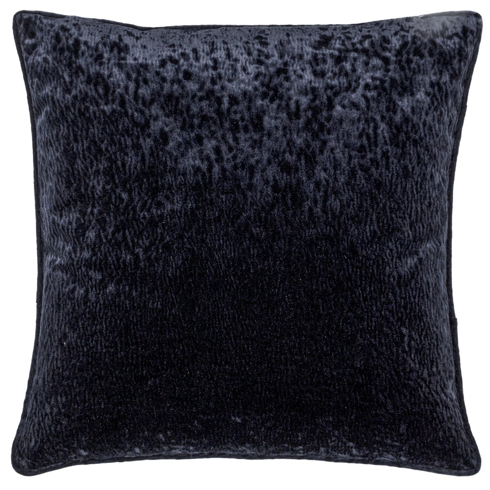 Ripple 50x50 Feather Filled Cushion Black - Canwell Interiors Limited - Riva