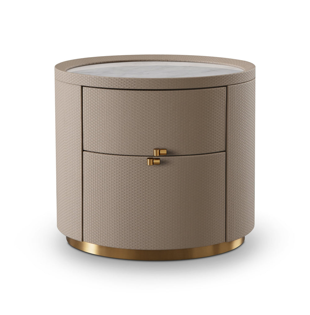 Ritz Bedside Table - White Marble - XShowhome Limited - Tommy Franks