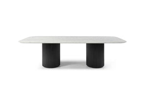 Lantine Marble 270 Dining Table - Matt Black - Tommy Franks