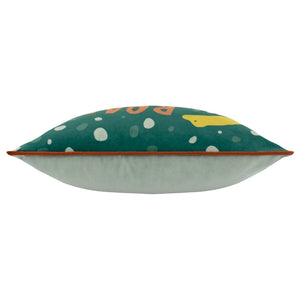 Roar 43x43 Feather Filled Cushion Teal - Canwell Interiors Limited - Riva