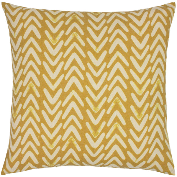 Rofeather Filled Cushiono 45x45 Feather Filled Cushion Ochre - Canwell Interiors Limited - Riva