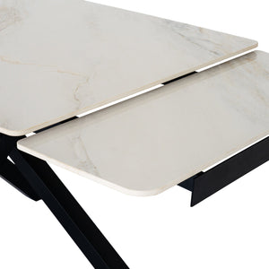 Romanby Stone Extending Dining Table - XShowhome Limited - Hills
