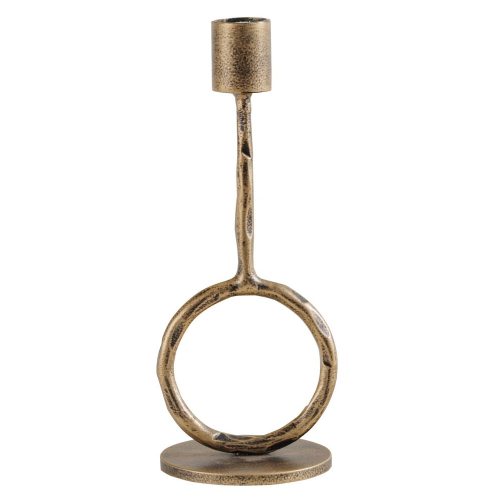 Ronde Antique Gold Candle Holder Small - XShowhome Limited - Libra