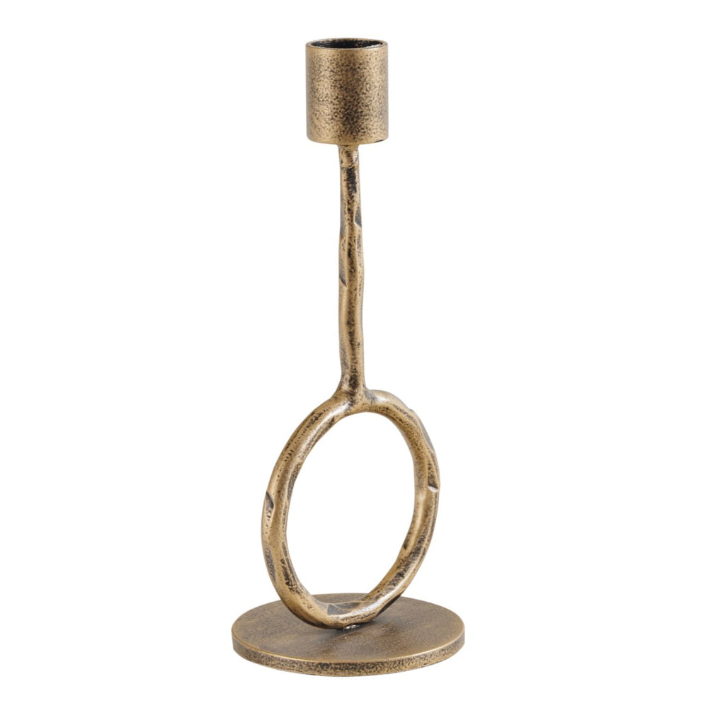 Ronde Antique Gold Candle Holder Small - XShowhome Limited - Libra